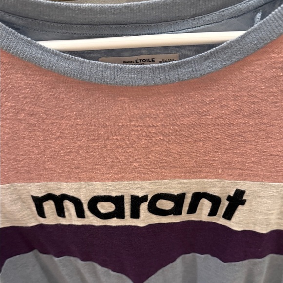 Isabel Marant Kids Long Sleeve Colorblock Tee - Blue, Pink, Purple - Picture 2 of 4